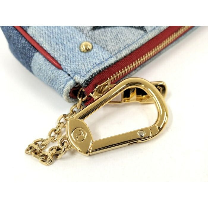 Louis Vuitton Micro Pochette Accessoire Pouch Monogram Denim Multicolor — view 6