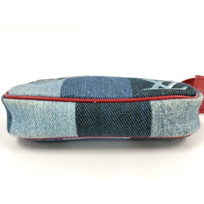 Louis Vuitton Micro Pochette Accessoire Pouch Monogram Denim Multicolor — view 8