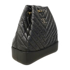 Chanel Backpack Blanc Calfskin Black Gold Silver — view 2