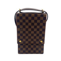 Louis Vuitton Portobello Damier Ebene Leather Brown Shoulder Bag Gold