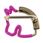 Hermes Scarf Ring Cheval Neon Pink Purple Blue Gold Hardware — view 2