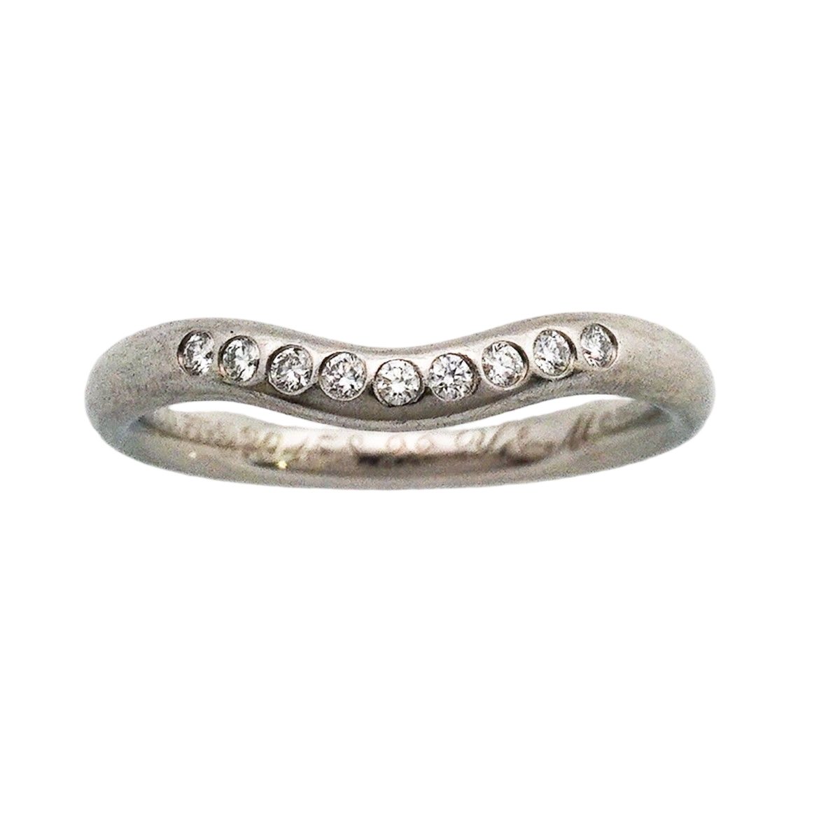 Tiffany & Co Ring T Cube Band Platinum Diamond — view 2