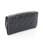 Fendi Shoulder Baguette Black Leather Chain Wallet — view 2