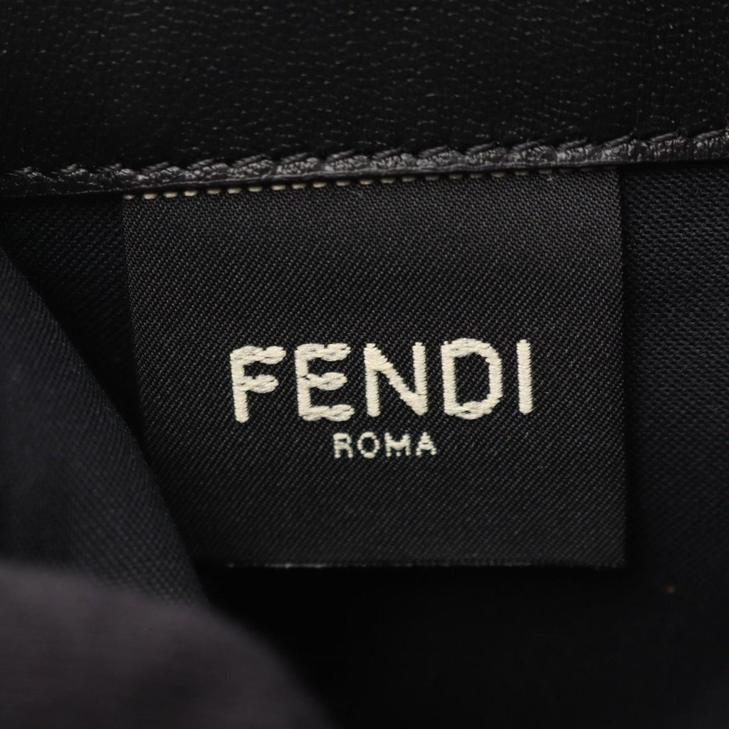 Fendi Shoulder Baguette Black Leather Chain Wallet — view 4