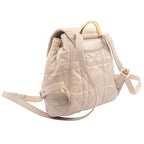 Dior Backpack Caro Small Macro Cannage Beige Leather — view 2
