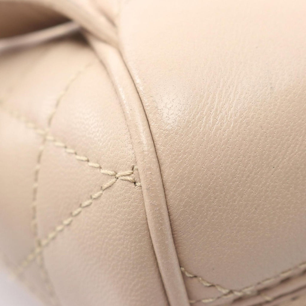 Dior Backpack Caro Small Macro Cannage Beige Leather — view 7