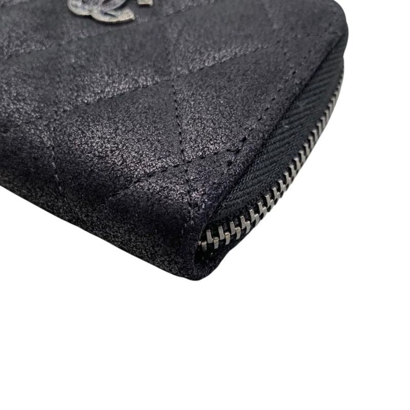 Chanel Card Case Coin Chain Me Purse Quilted Goatskin Coco Mark — view 5