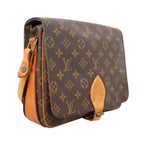 Louis Vuitton Shoulder Bag Monogram Cartouchiere GM Brown — view 2