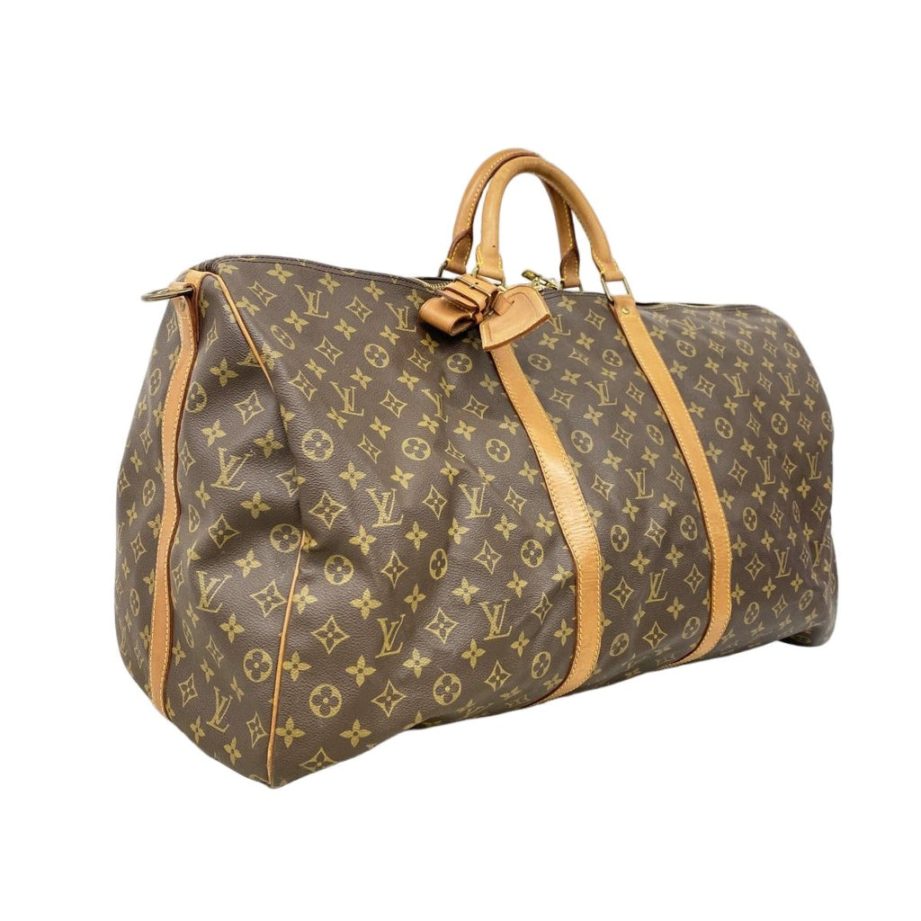 Louis Vuitton Boston Bag Monogram Keepall Bandouliere 60 Brown — view 2