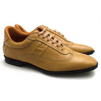 Hermes Shoes Sneakers Low Cut Women Leather Beige Quick — view 2