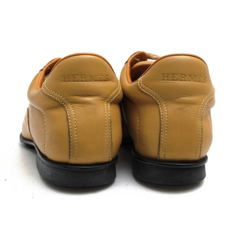 Hermes Shoes Sneakers Low Cut Women Leather Beige Quick — view 4