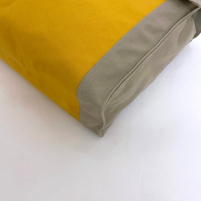 Hermes Clutch Bag Tapidocel Yellow Beige Cotton — view 6