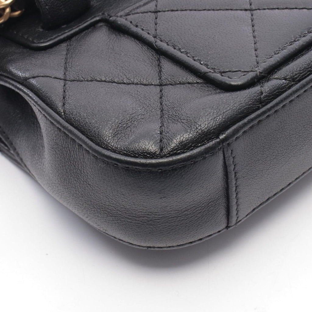 Chanel Waist Bag Black Lambskin Quilted — view 6