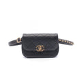 Chanel Waist Bag Black Lambskin Quilted