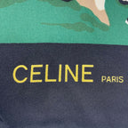 Celine Scarf Silk Snow Scenery Hotel Ski Carriage Multicolor — view 6