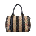 Fendi Forever Bowlet Multicolor Sequin Embroidery Wool Fabric Patent Zge Handbag