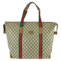 Gucci Vintage Sherry Line Beige Brown GG Supreme Canvas