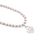 Tiffany & Co Bracelet Return to Heart Ball Chain 925 Sterling Silver Blue — view 2