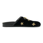 Gucci Sandals Horsebit Bi-bk Black Size 35 Embroidery — view 2