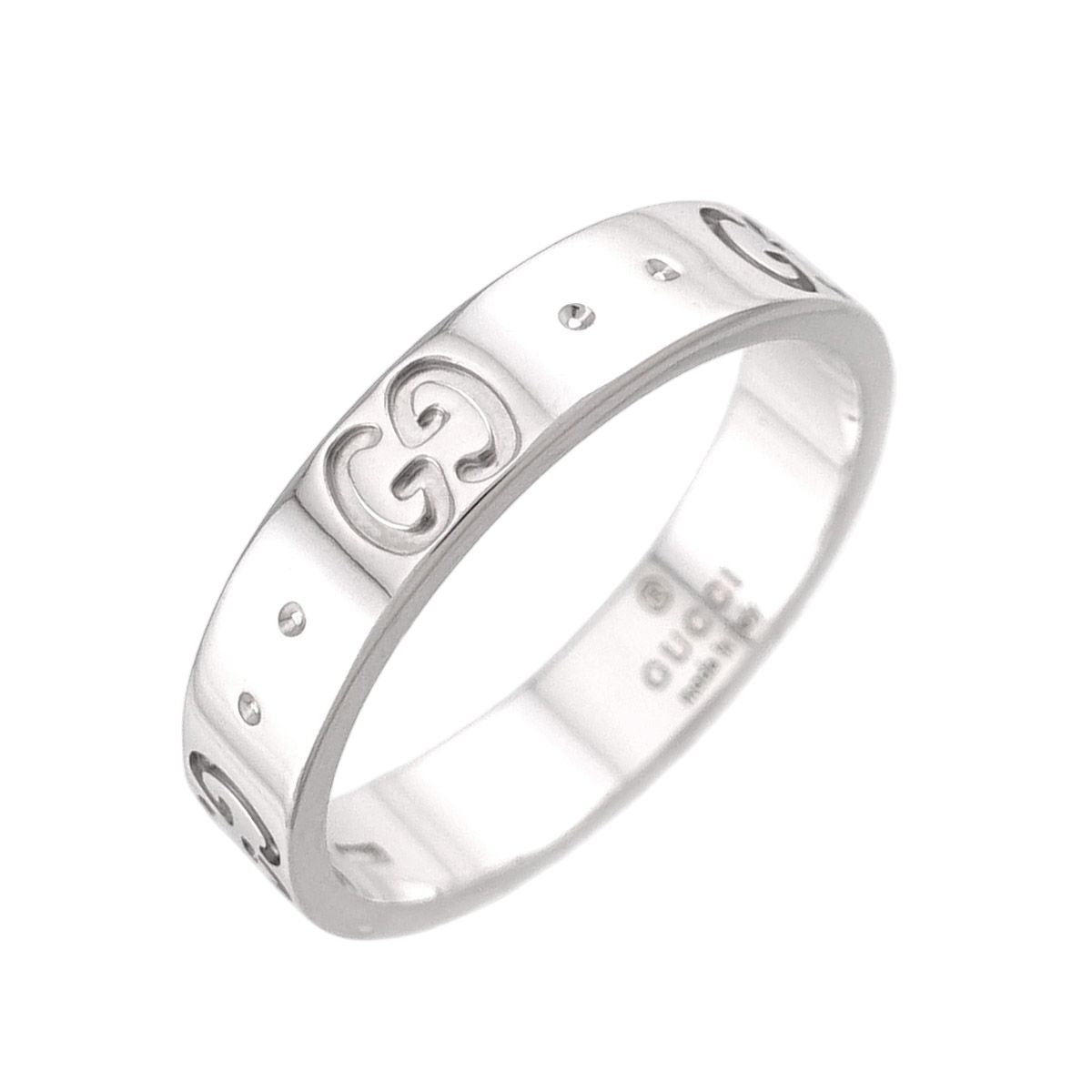 Gucci Icon Ring 18k WG White Gold 750