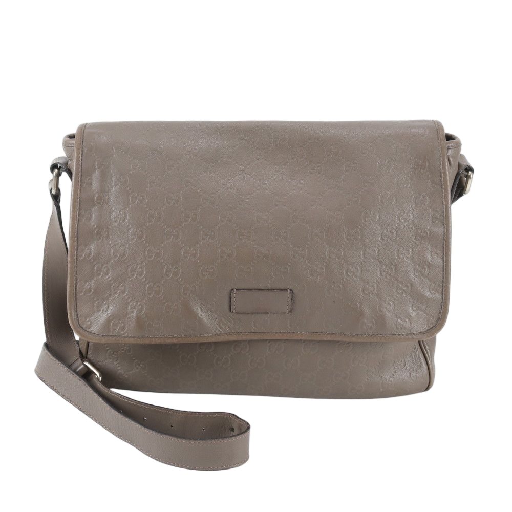 Gucci Guccissima Leather Shoulder Bag Crossbody Messenger Business