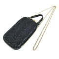 Dior Cannage Phone Pouch Shoulder Bag Black
