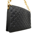 Louis Vuitton Handbag Monogram Embossed Coussin MM Noir 2-Way — view 2