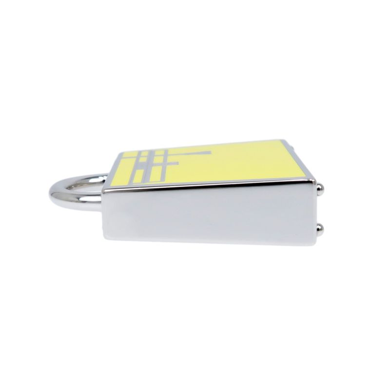 Hermes Curiosity Kelly Charm Yellow Silver Pendant Top Accessories — view 3