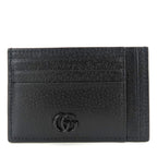 Gucci Card Case Double G Leather Black Small Everyday Use Men — view 2