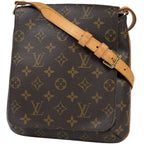 Louis Vuitton Musette Salsa Short Shoulder Bag Monogram Brown