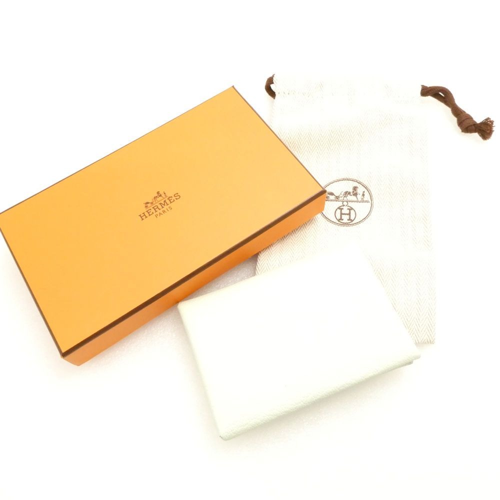 Hermes Calvi Duo Compact Verso Mint Wallet Coin Case Card