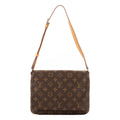 Louis Vuitton Musette Tango Brown Monogram Canvas Shoulder Bag