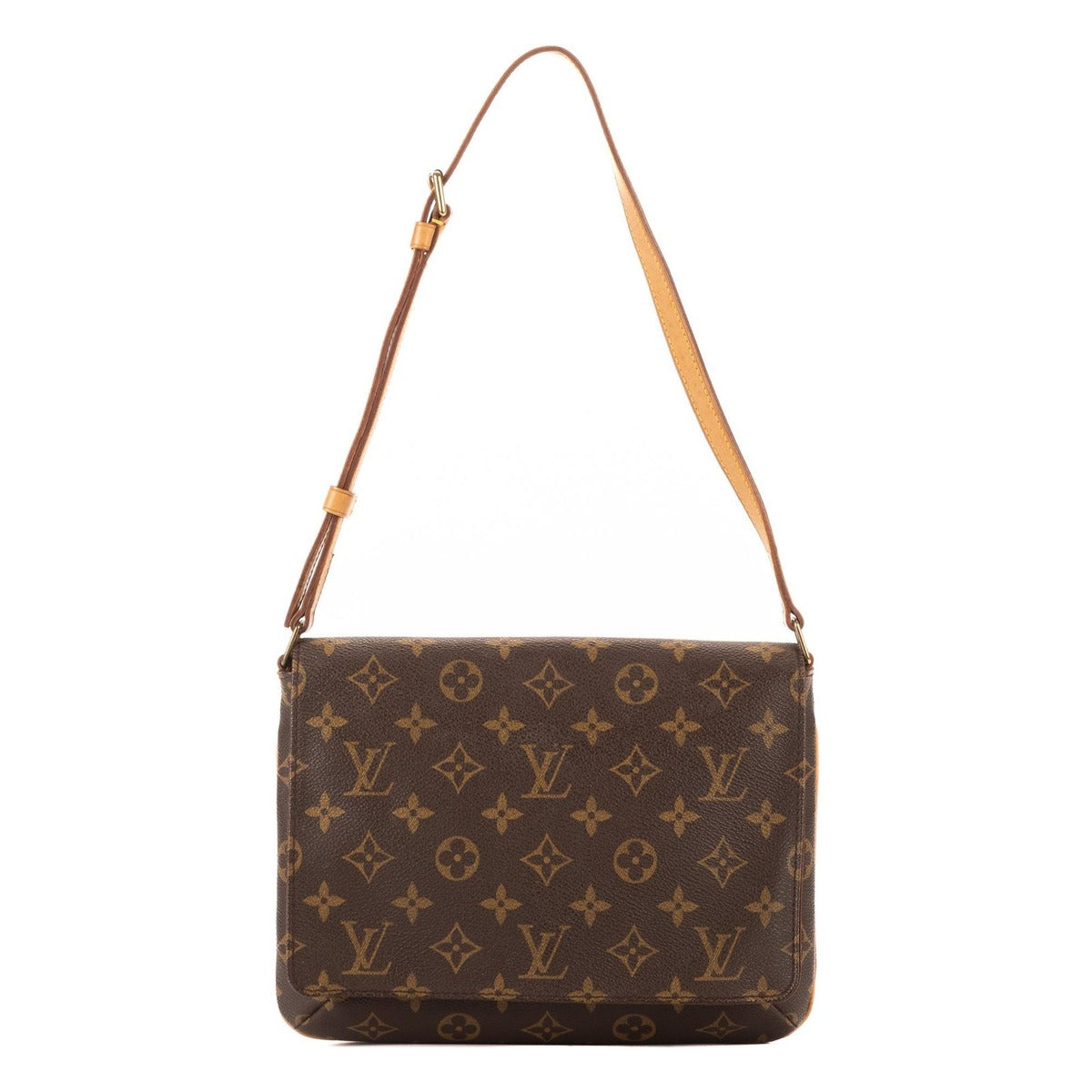 Louis Vuitton Musette Tango Brown Monogram Canvas Shoulder Bag