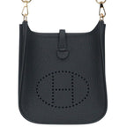 Hermes Evelyne TPM Engraved K Leather Shoulder Bag