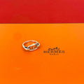 Hermes Chaine D'ancre Ring Silver