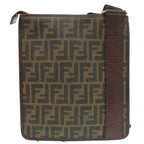 Fendi Zucca Pattern Vintage Sakosh Leather Brown Shoulder Bag 0463 — view 2