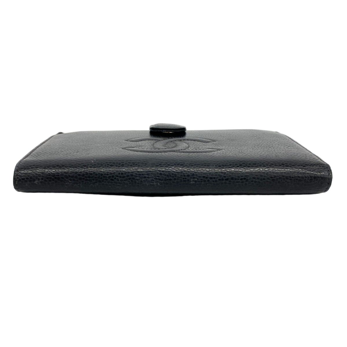 Chanel Wallet Caviar Leather Black Gold — view 2