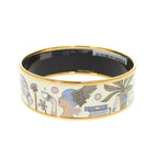 Hermes Enamel GM Tea for Two Metal Multicolor Bangle Bracelet