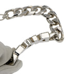 Dior Bracelet Silver Color Logo Rhinestone Accessory Man — view 6