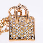 Hermes Bracelet Amulet Birkin SH 750 PG 18K Gold Diamond 0.44 CT 15 cm — view 5