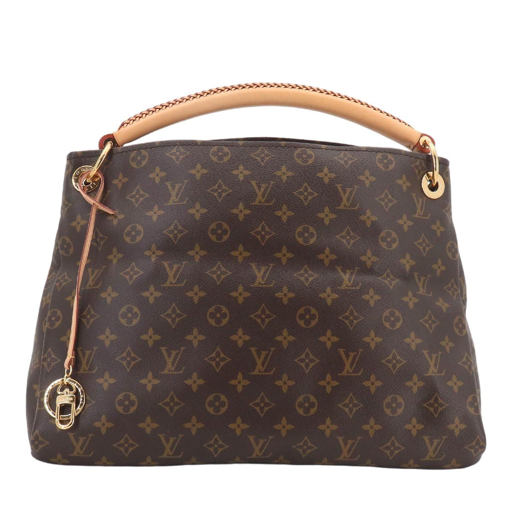 Louis Vuitton Monogram Artsy Shoulder Bag Brown Gold