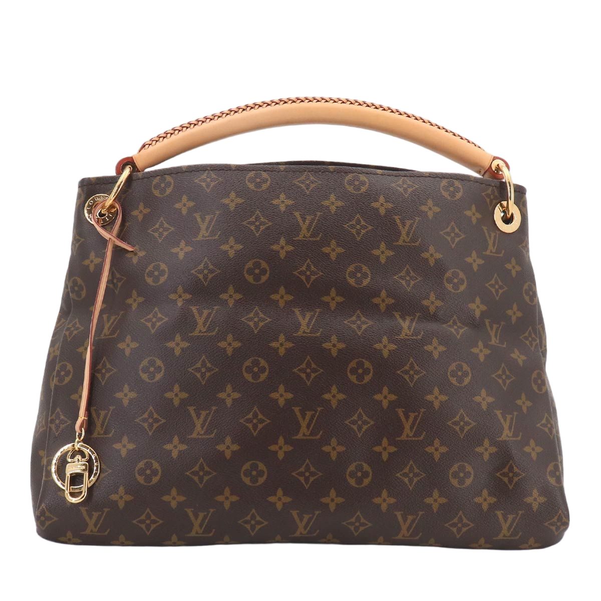 Louis Vuitton Monogram Artsy Shoulder Bag Brown Gold