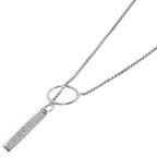 Gucci Lariat Necklace 18k White Gold