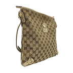 Gucci Shoulder Bag GG Canvas Abbey Brown Champagne Gold — view 2