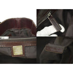 Fendi Zucca Tote Handbag Canvas Brown 16328 Bag — view 9