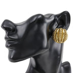 Chanel Coco Mark Vintage Gold Plated 23 37 g Earrings — view 3