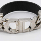 Christian Dior Bracelet CD Logo Accessory Black And Silver Color — view 6