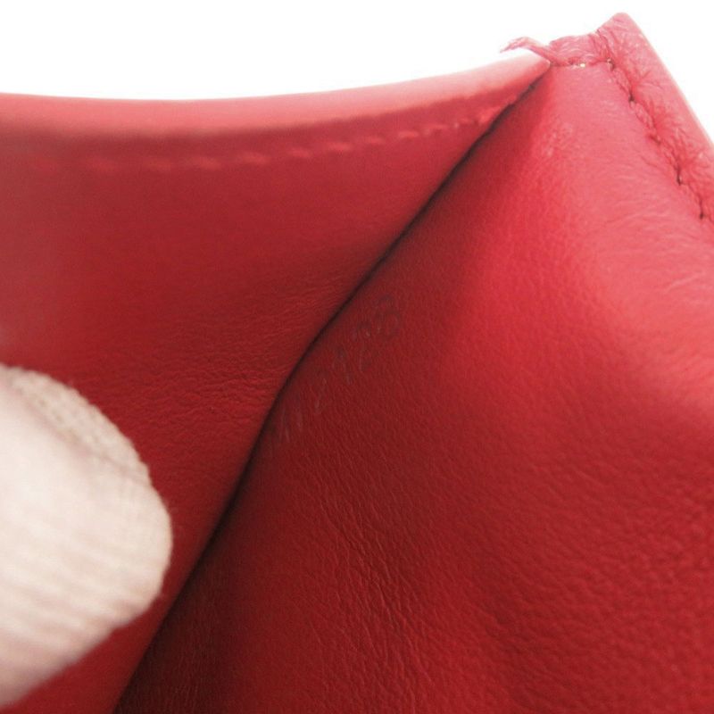 Louis Vuitton Portefeuille Capucino Compact Leather Red Trifold Wallet — view 7