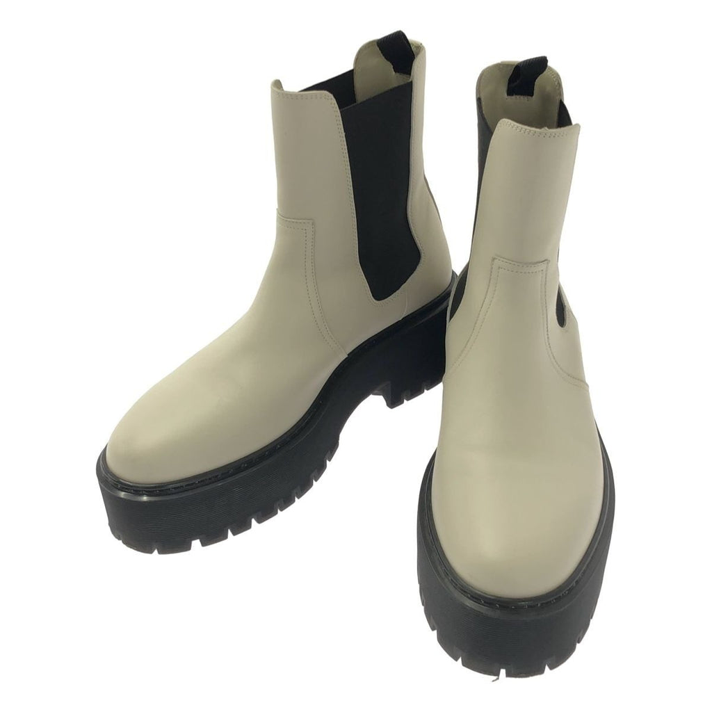 Hermes Hallow Side Gore Boots 38 White