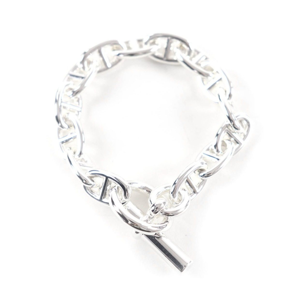 Hermes Chaine D'ancre MM 14 Links Bracelet Silver Weight — view 2